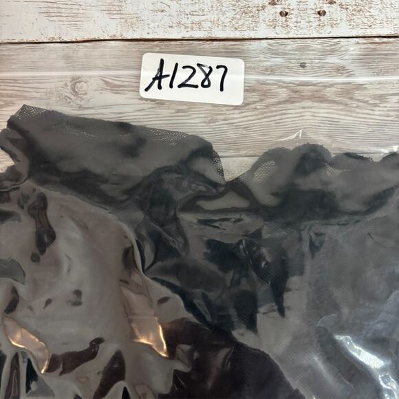 Y2k Sheer Mesh Top Large Black Whimsygoth Dark Romantic Sexy Feminine EXPRESS - Picture 8 of 8